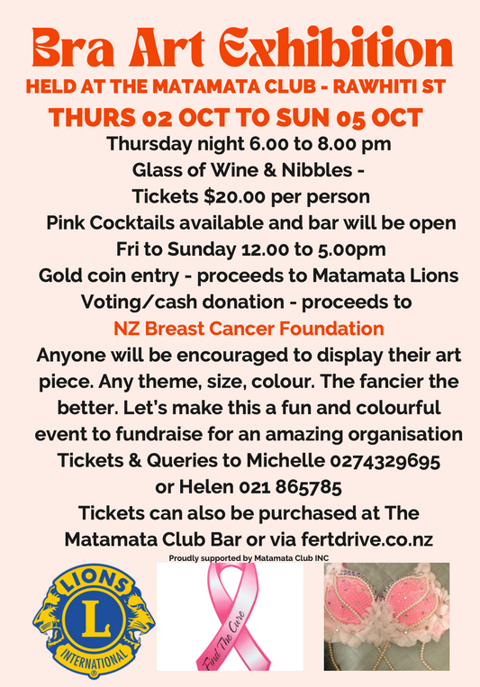 Bra Art Exhibition Ticket - 2nd to 5th October 2025